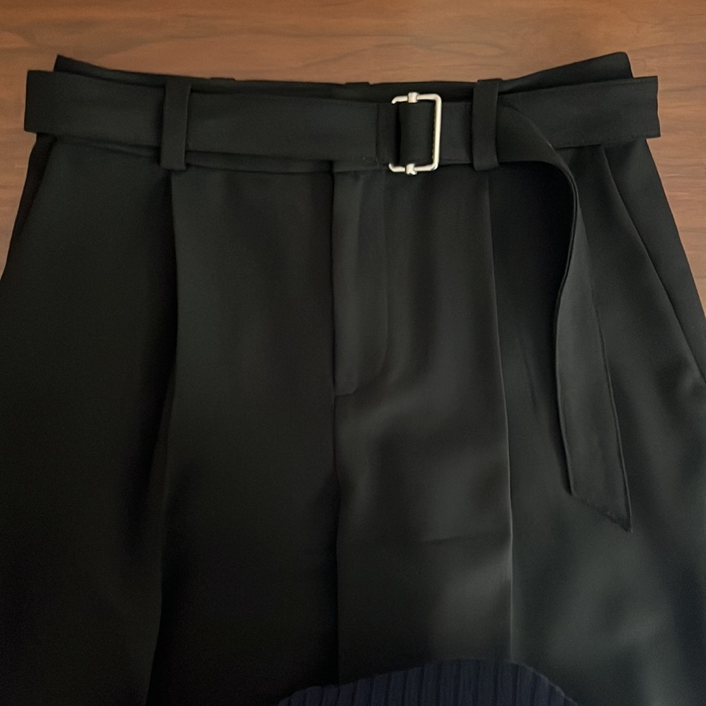 Club Monaco Belted Trousers - Black